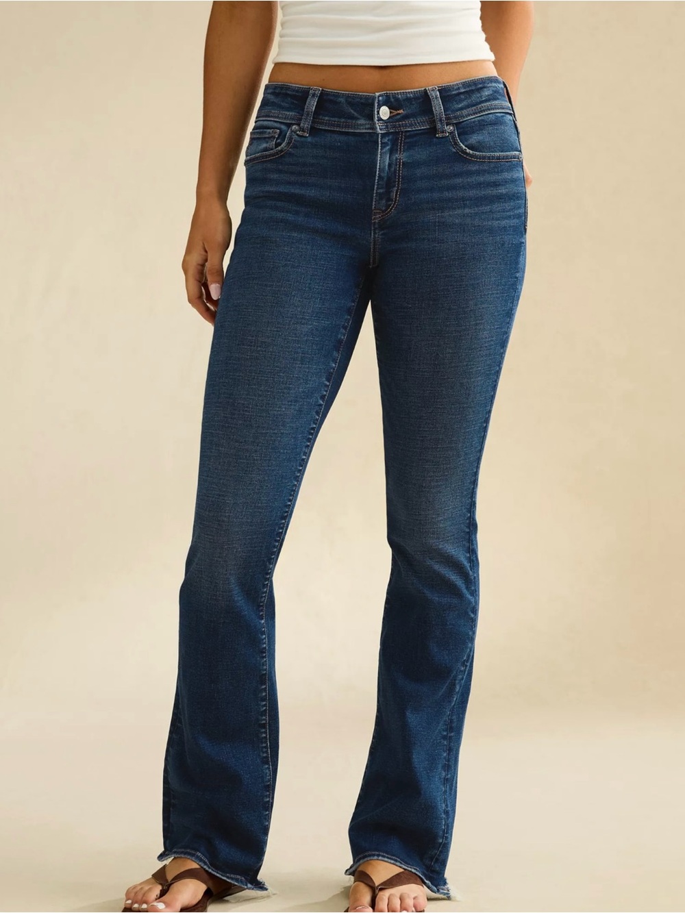 American Eagle Outfitters Women's Dark Blue Boot Cut Jeans